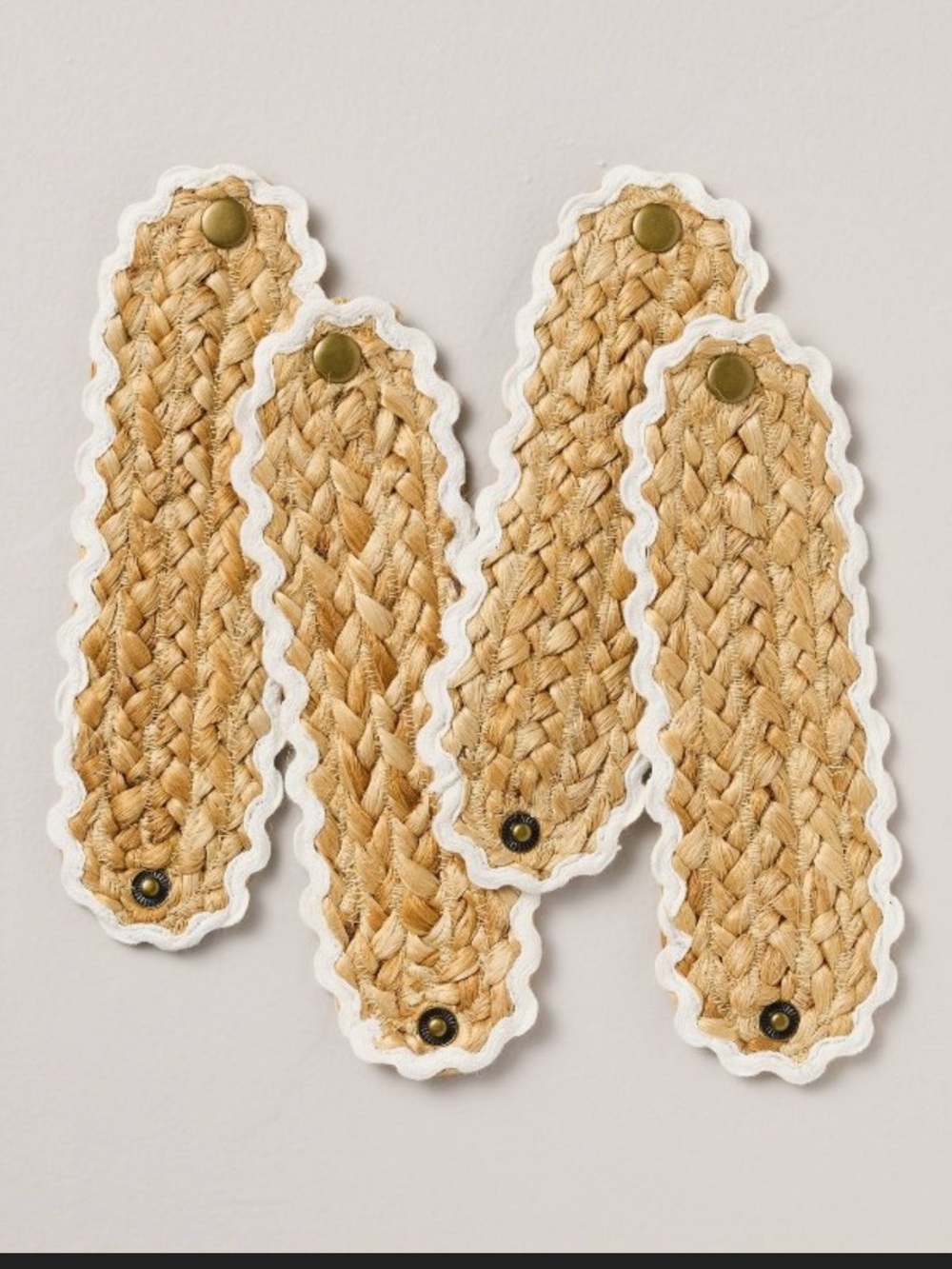 4pk woven Jute Napkin Rings Natural - Hearth & Hand with Magnolia